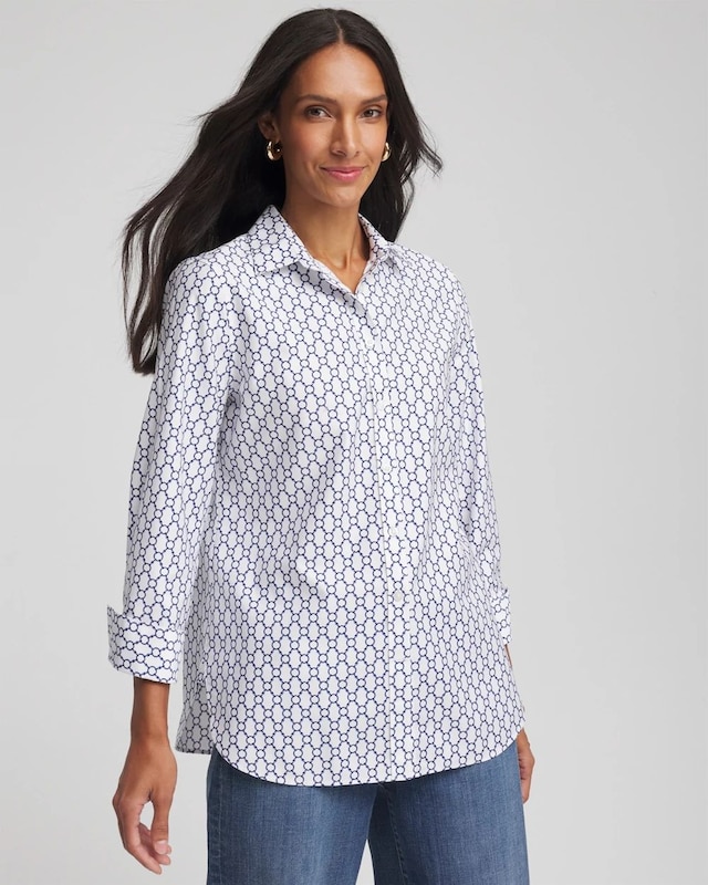 No Iron Chain Connection Shirt